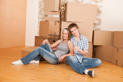 Packing and loading service for a household move