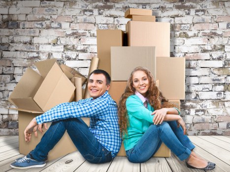 Local moving truck helping with residential removals in West London