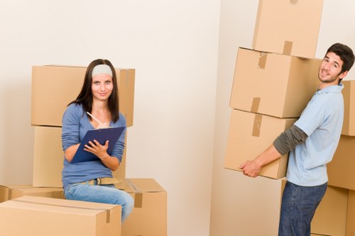 Removal van and moving equipment for a London house move